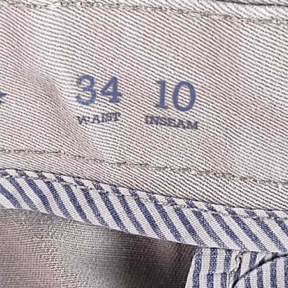 Izod Saltwater Stretch Men's Cotton Spandex Tan 4 Pocket Shorts Size 34 - Picture 13 of 13